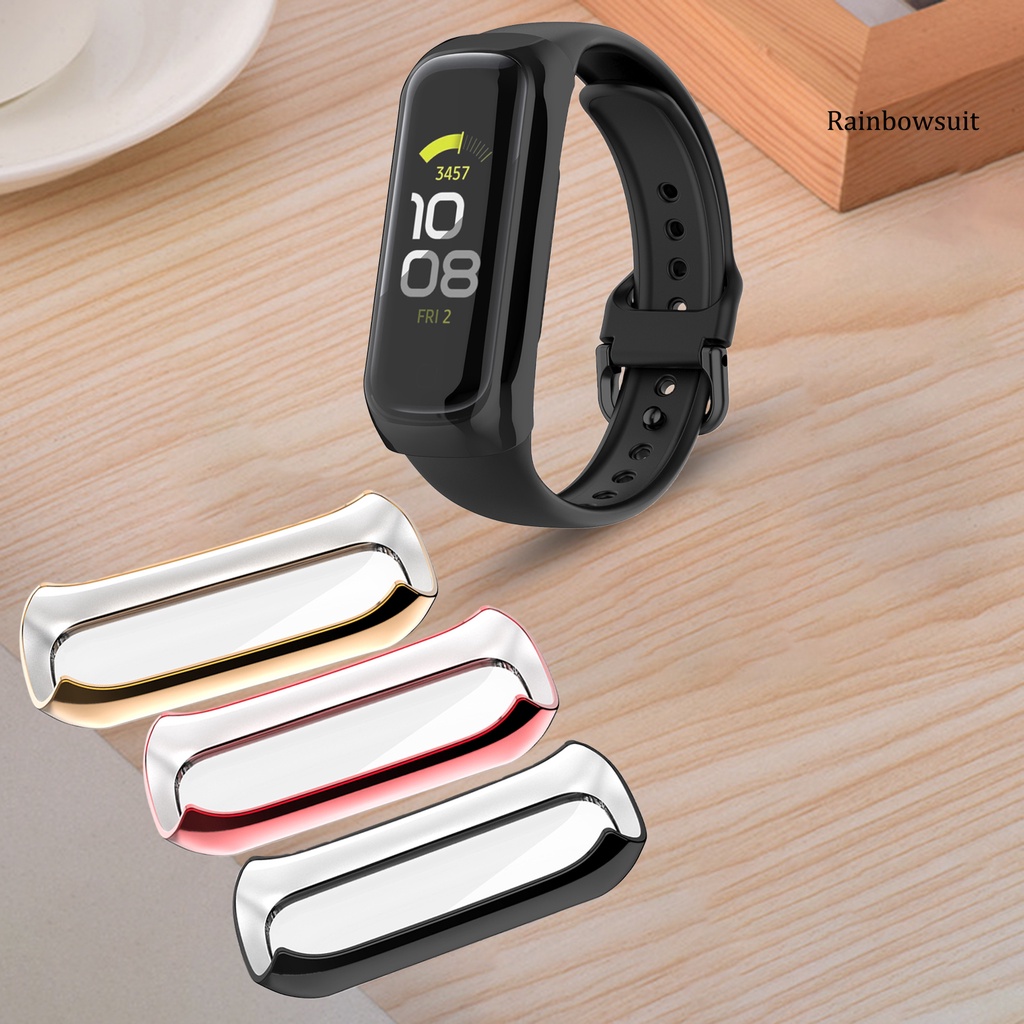 Ốp Bảo Vệ Mặt Đồng Hồ Thông Minh Bằng Pc Mạ Điện Chống Sốc Cho Samsung Galaxy Fit2 Sm-R220