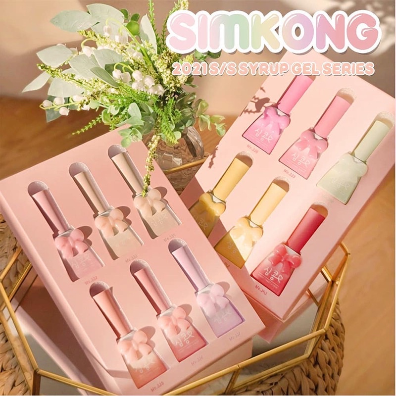Sơn thạch Candy Nail chính hãng Hàn Quốc set Simkong