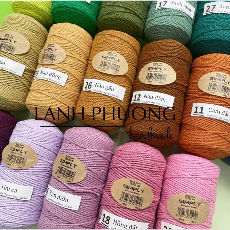 Sợi Simply Móc Túi Mũ 150gr