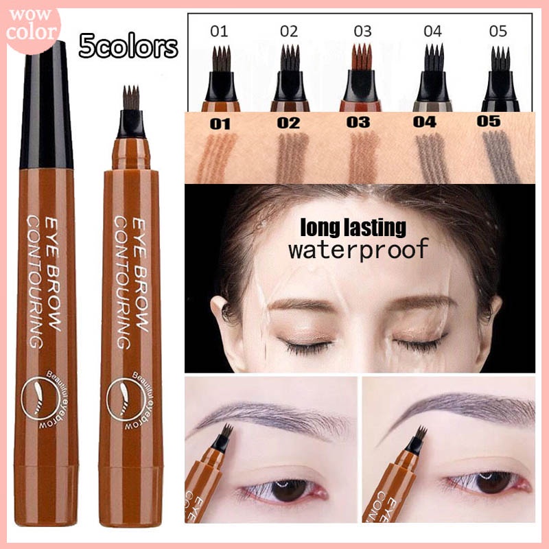Bút Kẻ Mày Dạng Lỏng Lâu Trôi Chống Thấm Nước Và Mồ Hôi Không Gây Chóng Mặt Với 5 Màu Lựa Chọn
