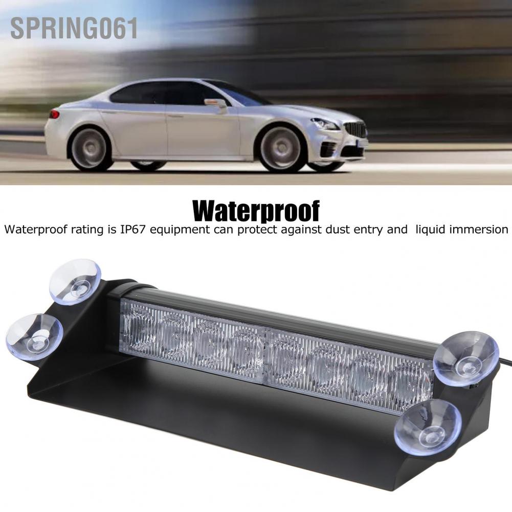 [Hàng Sẵn] Đèn LED Nhấp Nháy Cảnh Báo Gắn Kính Chắn Gió Xe Hơi Màu Đỏ Và Xanh Dương Thông Dụng 【Spring061】