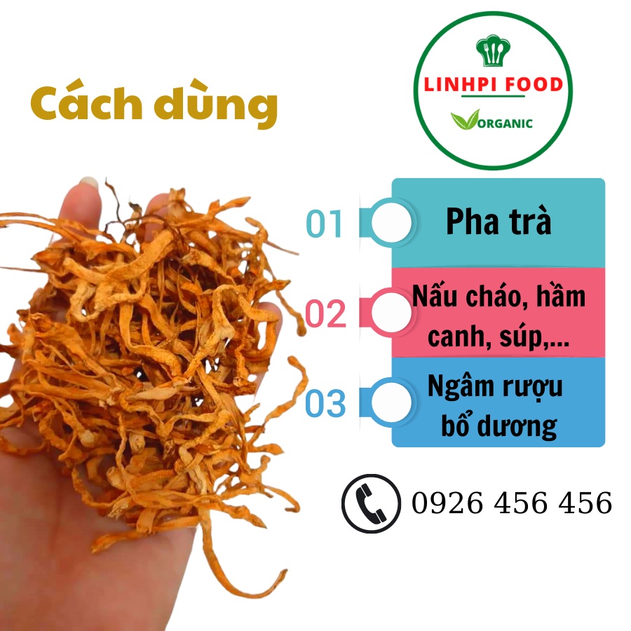 500g Đông Trùng Hạ Thảo Khô (Loại Thượng Hạng), Bông Đông Trùng, Nấm Đông Trùng Hạ Thảo Bồi Bổ Cơ Thể, Tốt Cho Sức Khỏe