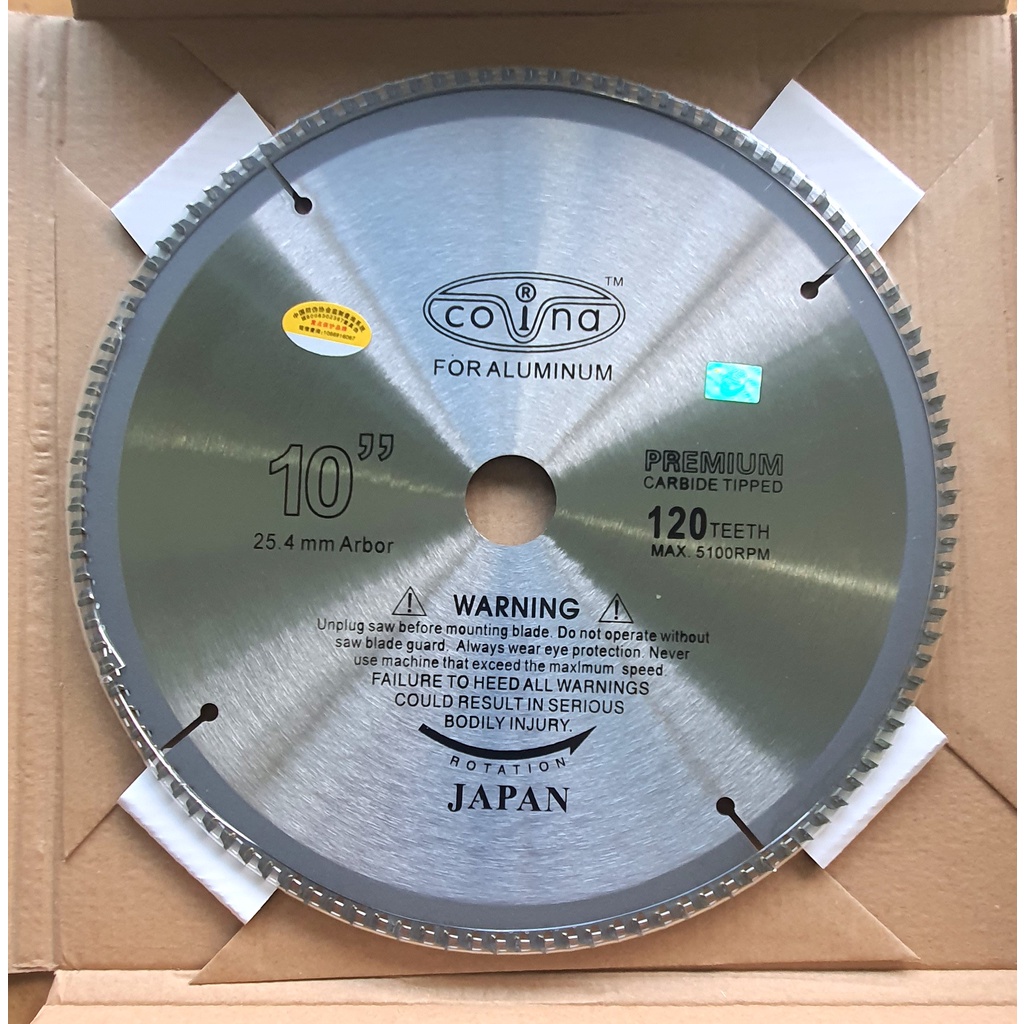 Lưỡi cắt nhôm nhãn hiệu UNIK, COVINA 120 răng 254 x 25.4 x 2.8mm