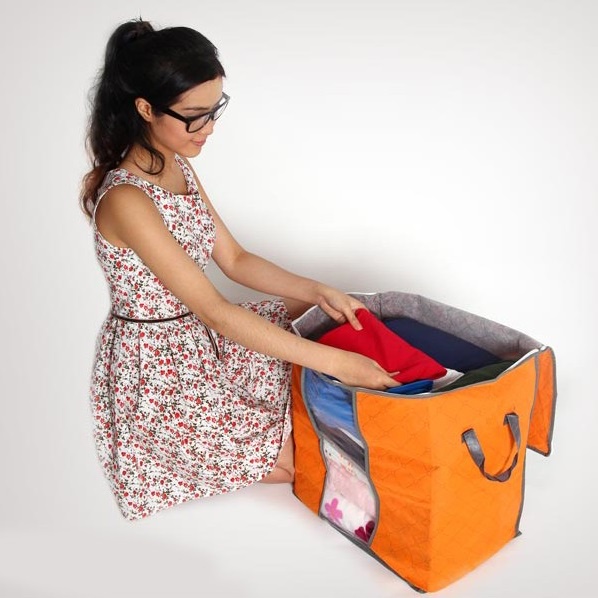 Túi đựng quần áo, chăn màn, mền big size 60cm dáng ngang/dọc tùy chọn