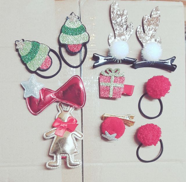 Set cặp tóc Noel