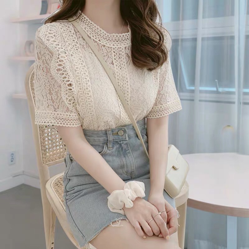 Áo ren cộc tay