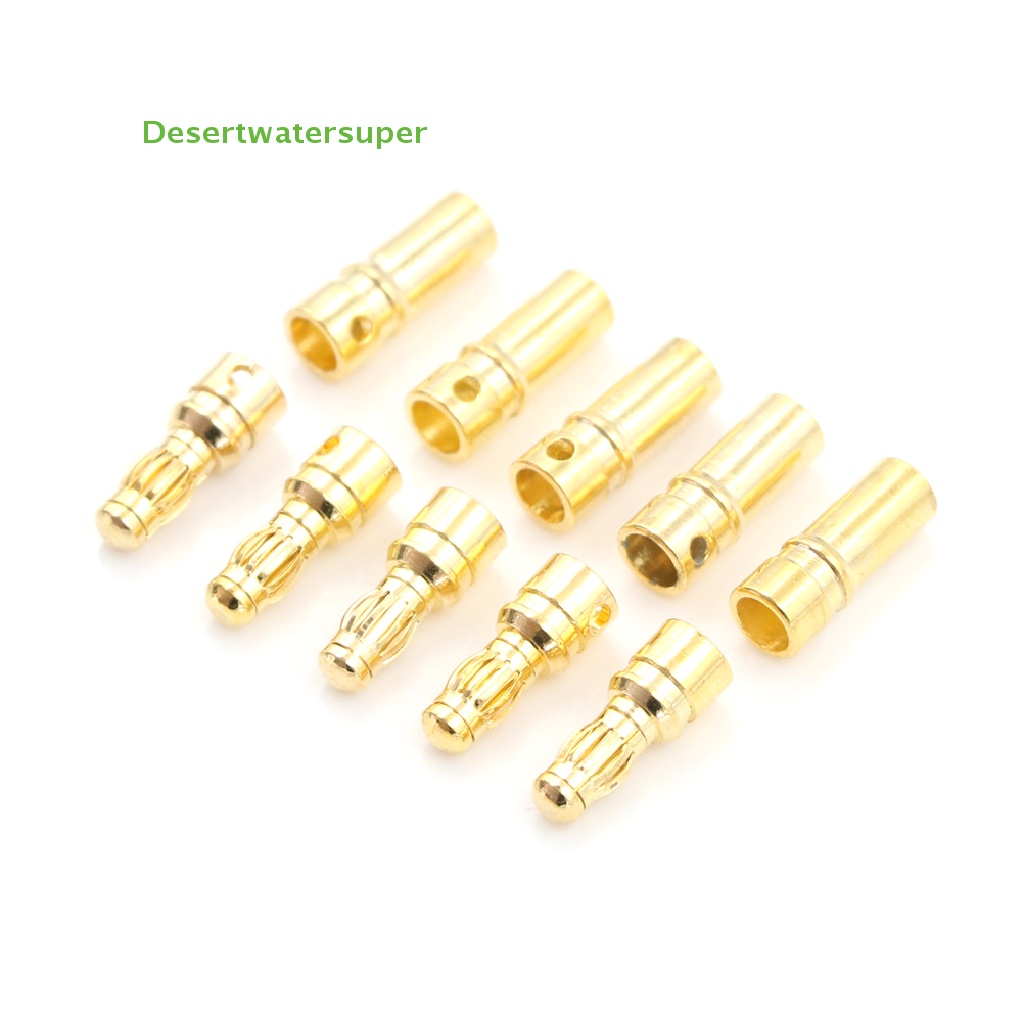 Bộ 5 Đầu Nối Chuối Mạ Vàng 3.5mm Jack 3.5mm