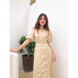 ĐẦM MIDI TAY BÍ PHỐI VIỀN