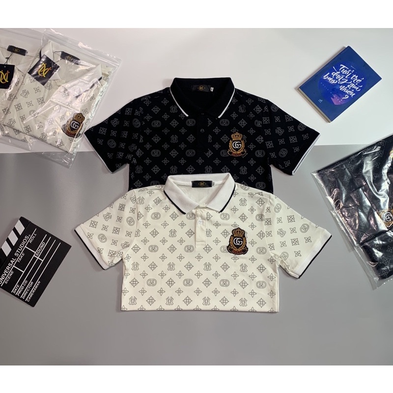 Áo thun cổ trụ thêu logo nổi(chất thun cotton 100%) | BigBuy360 - bigbuy360.vn