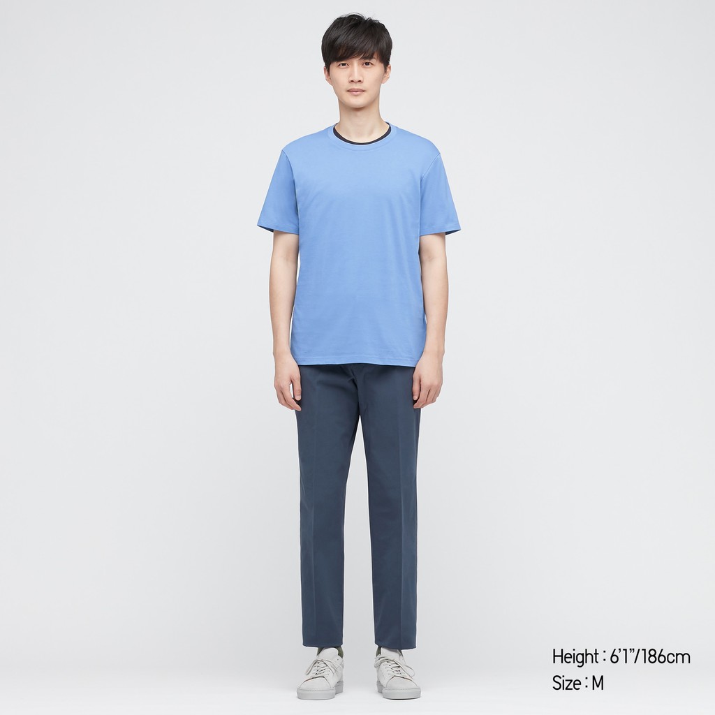 Áo Thun Cổ Tròn Uniqlo Xanh Đậm