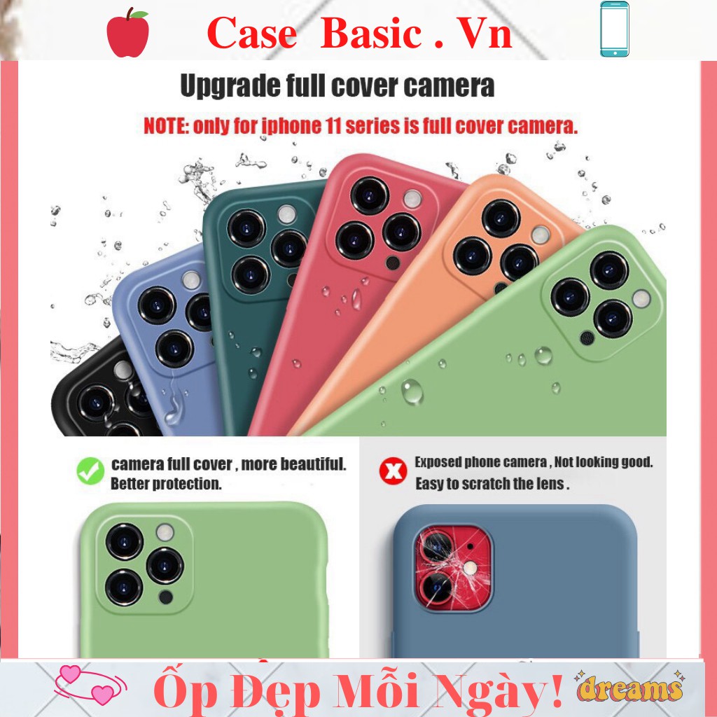 ⚡CHỐNG BẨN FULL VIỀN ⚡Ốp Lưng iPhone Chống Bẩn Full Viền - Nhựa dẻo - Có lót nhung bên trong (Nobox)