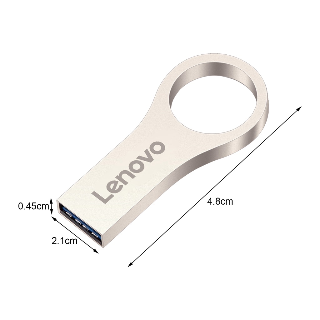 Thẻ USB LENOVO R100 dung lượng cao chống thấm nước màu bạc cho máy tính loại 4GB/ 8GB/ 16GB/ 32GB/ 64GB/ 128GB