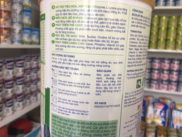 [Mã 267FMCGSALE giảm 8% đơn 500K] Sữa Ecolait đủ loại 900g