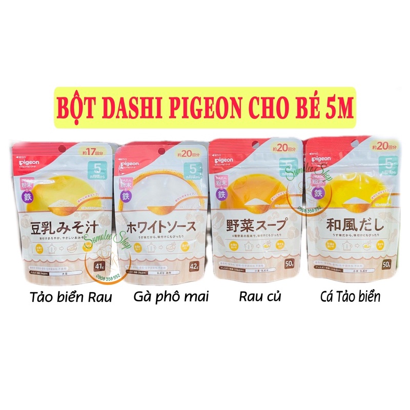 Bột Dashi Pigeon Cho Bé 5M [DATE 2023]