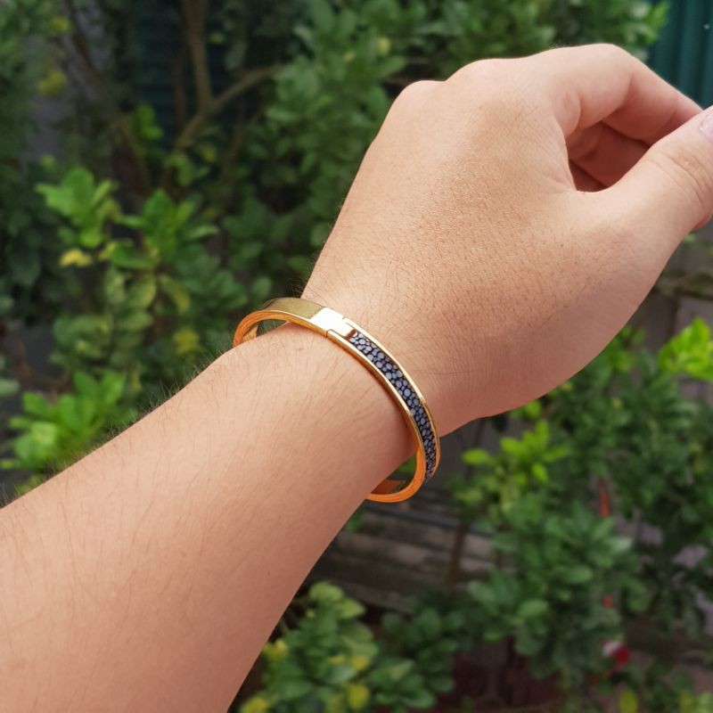 Vòng tay khảm da cá đuối phong thủy