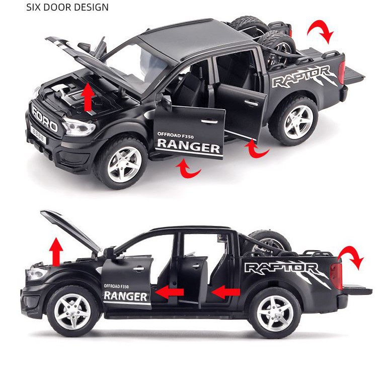 Xe mô hình kim loại Ford Ranger Raptor F350 Tỷ lệ 1:32