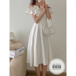 Đầm trễ vai bèo d1036