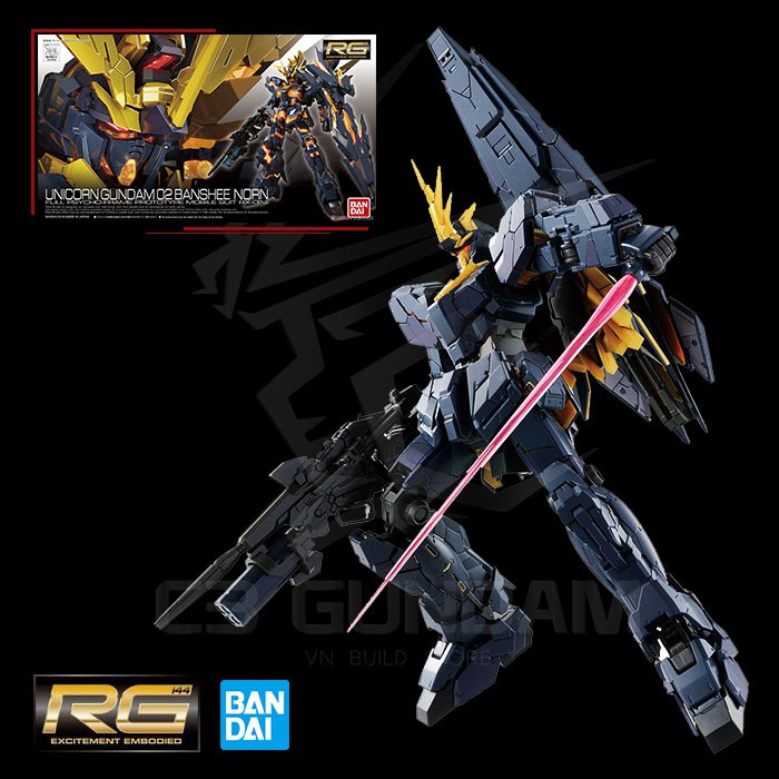 MÔ HÌNH GUNDAM RG 27 1/144 UNICORN GUNDAM 02 BANSHEE NORN BANDAI UC