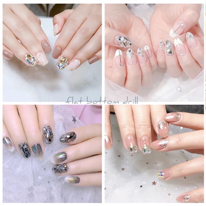 Set đá khối chân bằng 100v trang trí nail/móng tay