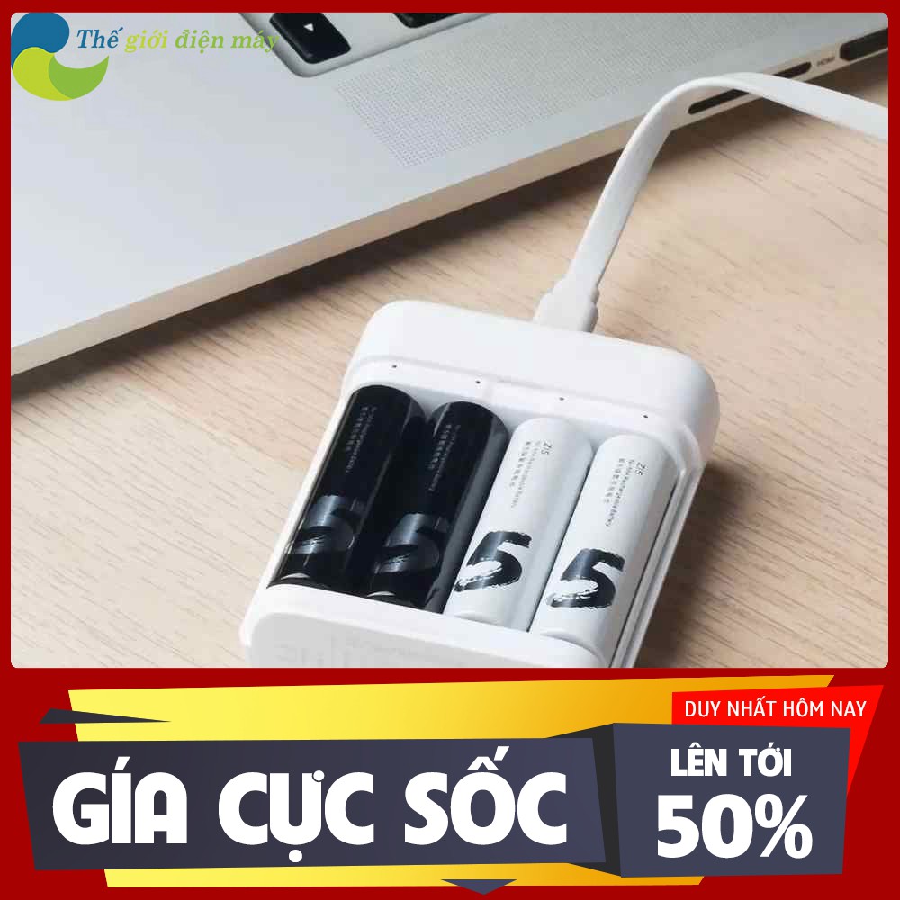 [ SALL OFF ] Bộ sạc pin Xiaomi ZMI PB401 ZI5/ZI7 (cho pin AA, AAA) sạc được nhiều lần - Shop Thế Giới Điện Máy .