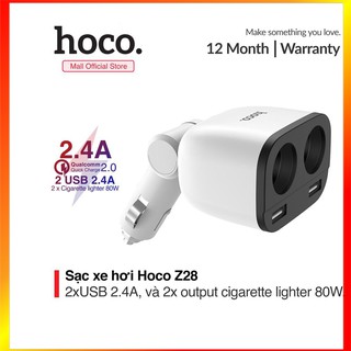 Mua Sạc Ô Tô Hoco Z28 - 2 Cổng USB - Màn Hình Đèn Led Thông Minh - Nhà phân phối chính thức - MrPhukien