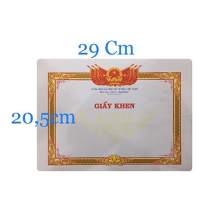 Giấy khen A4 Kích Thước 20,5x29Cm