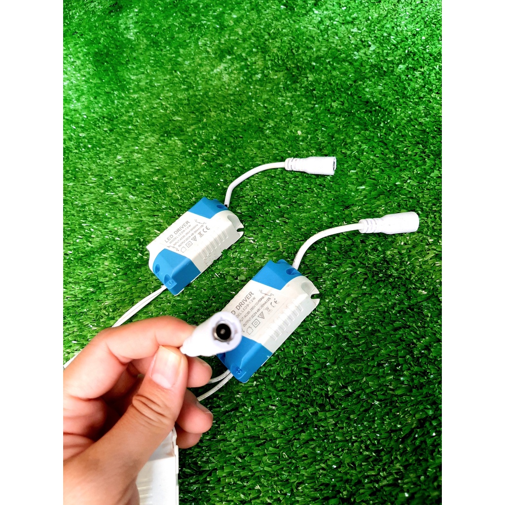 Tăng Phô Driver Đèn Led Ốp Trần Âm Trần 9W 12W 15W Jack Tròn 1 Chế Độ Sáng.