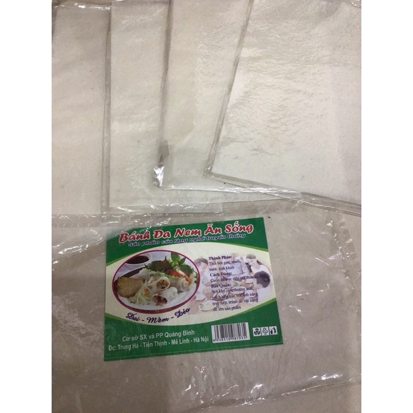 Tệp 40 lá bánh đa nem ăn sống dai, mềm, dẻo siêu ngon