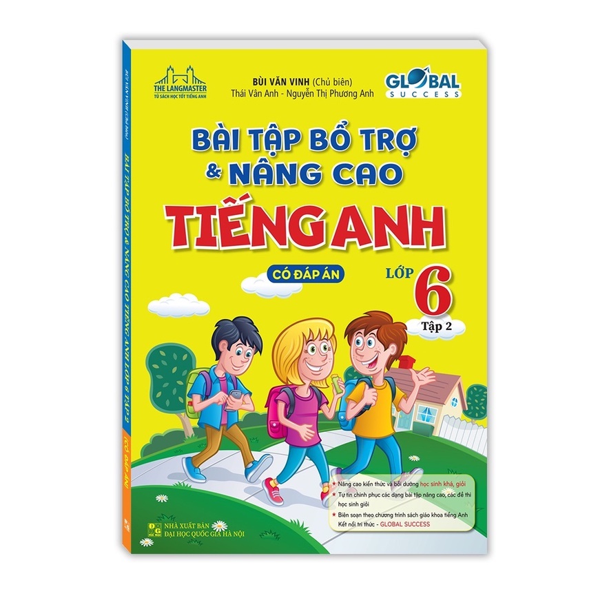 Sách-Combo 2 cuốn-Bài tập bổ trợ và nâng cao tiếng anh lớp 6 tập 1 và tập 2 (có đáp án)