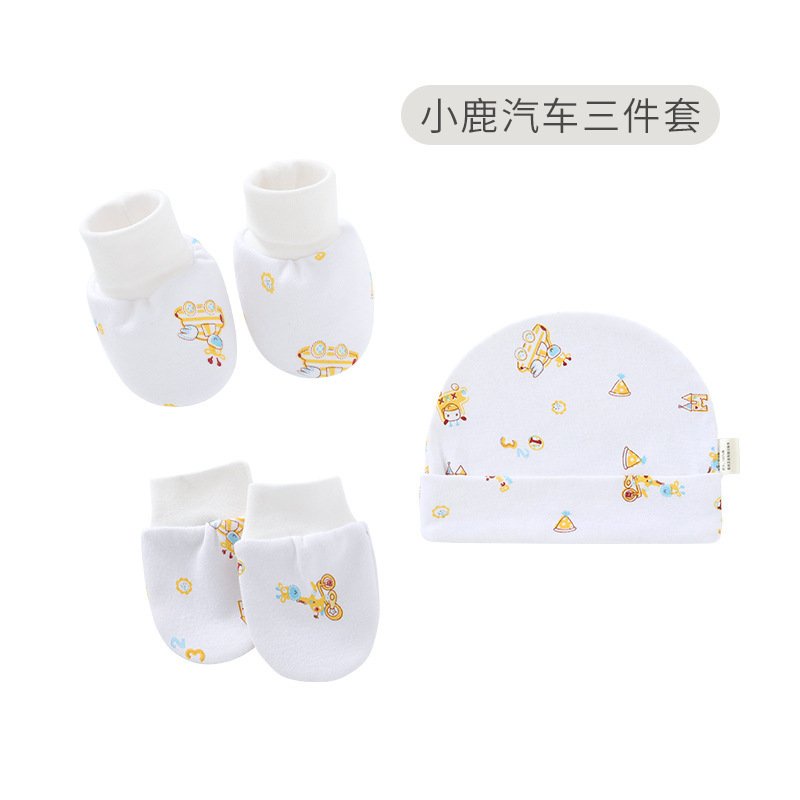 Set Đầy Đủ Mũ + Bao Tay + Bao Chân Hàng Đẹp Cho Bé Sơ Sinh