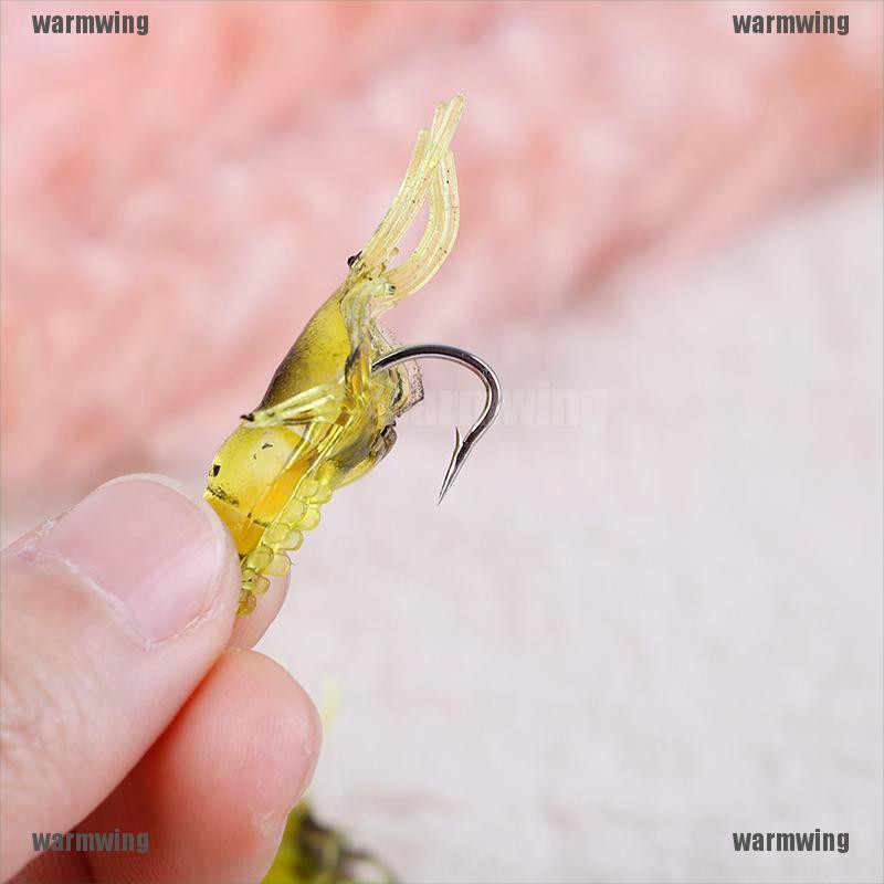 Set 10 Mồi Câu Cá Giả Hình Tôm Mềm Mại Chuyên Dụng