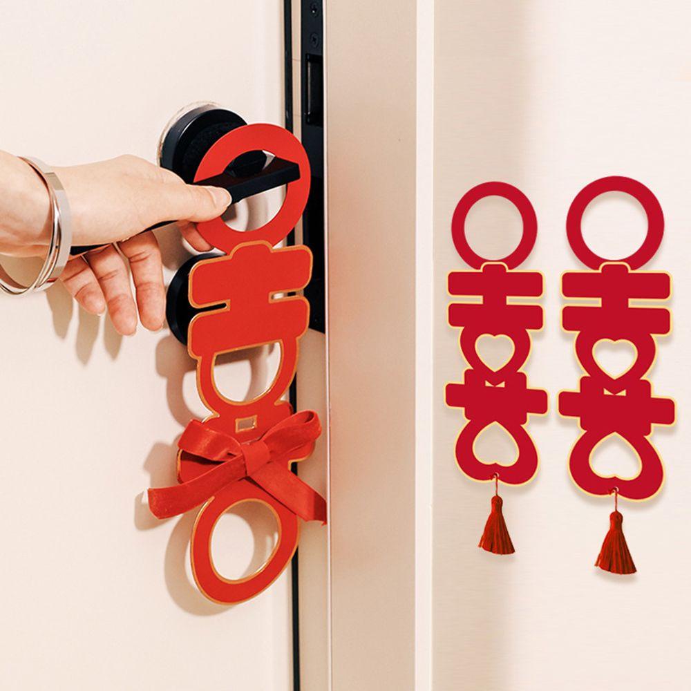 CONOPERY Biển Hiệu Treo Cửa Trang Trí Phòng Ngủ / Tiệc Cưới Phong Cách Trung Hoa Mới