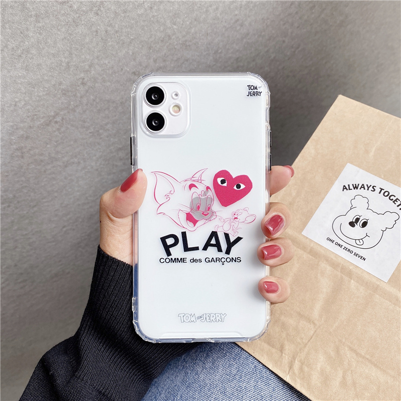 iphone case iphone 11 pro 11promax iphone 7 8 plus iphone x xr xsmax Cartoon cat and mouse translucent phone case