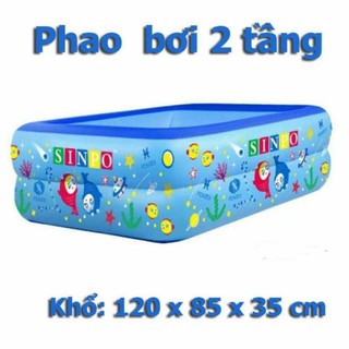 BỂ BƠI PHAO BƠI CHỮ NHẬT 2 TẦNG 1,2M