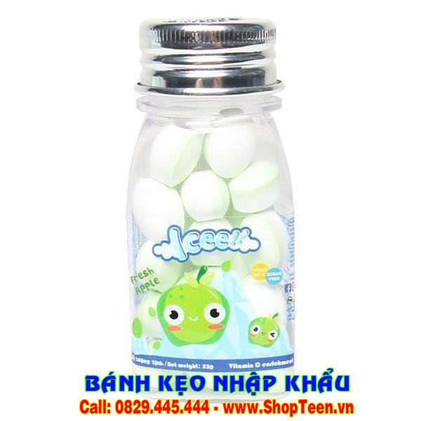 ✅ Kẹo Ngậm The Icee Apple - Vị Táo Xanh 23gr - Hũ