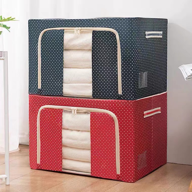 Hộp Đựng Quần Áo , Chăn Màn , Đồ Lót , Đồ Chơi Khung Thép Cao Cấp Loại To Tiện Lợi 88306