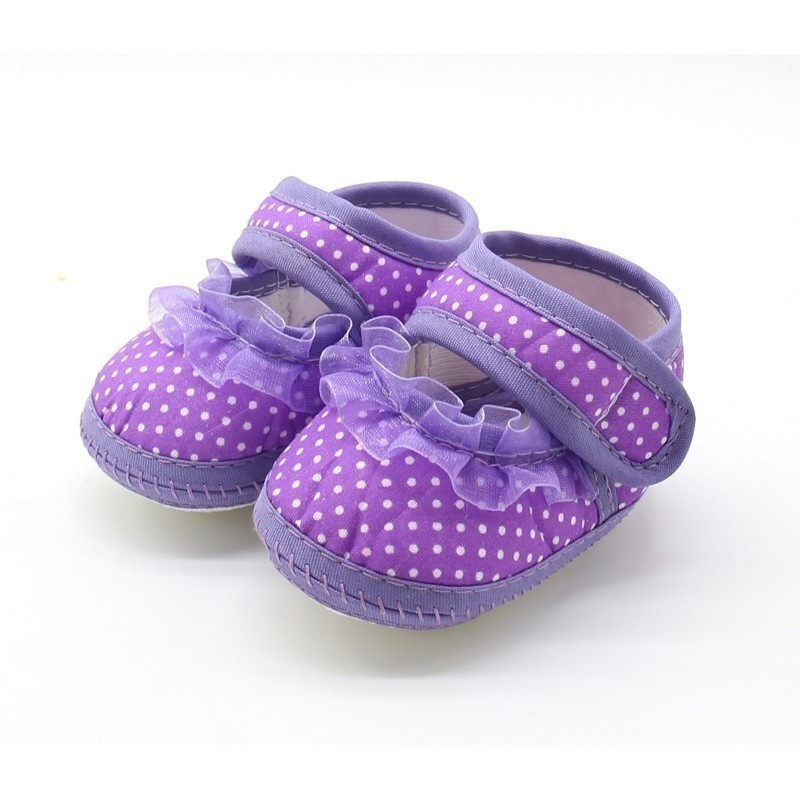 Giày cotton chất lượng cao cho bé gái 0-18 tháng tuổi
