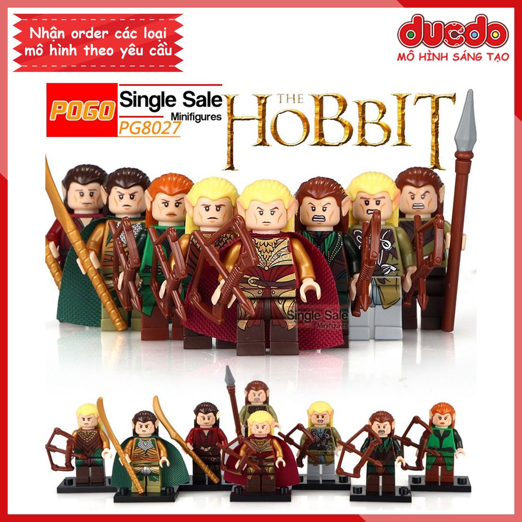 Minifigures đạo quân Elves phim Chúa Tể Những Chiếc Nhẫn - Đồ chơi Lắp ghép Xếp hình Mô hình Mini POGO PG8027