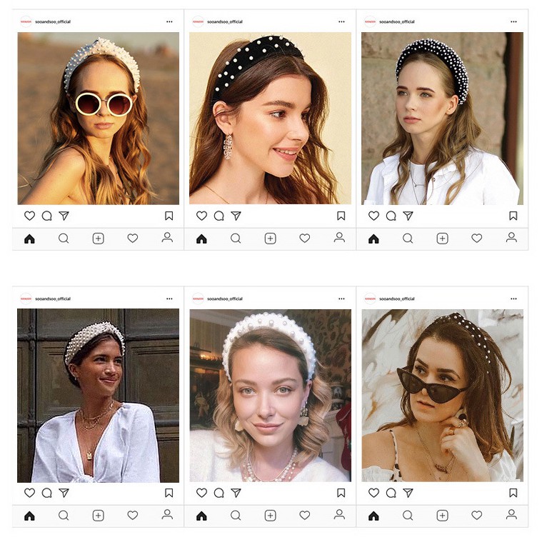 Băng đô cài tóc Hàn Quốc bọc vải nhung kết bính kiểu vintage siêu đẹp CN03.23