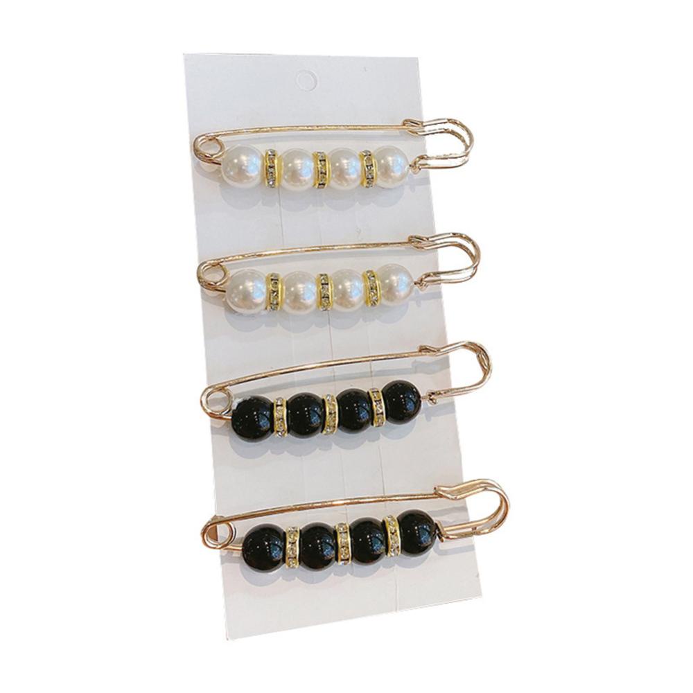 1 Bộ Ghim Cài Áo Đính Ngọc Trai Giả Chống Trượt Thời Trang Cho Nữ H7Q9