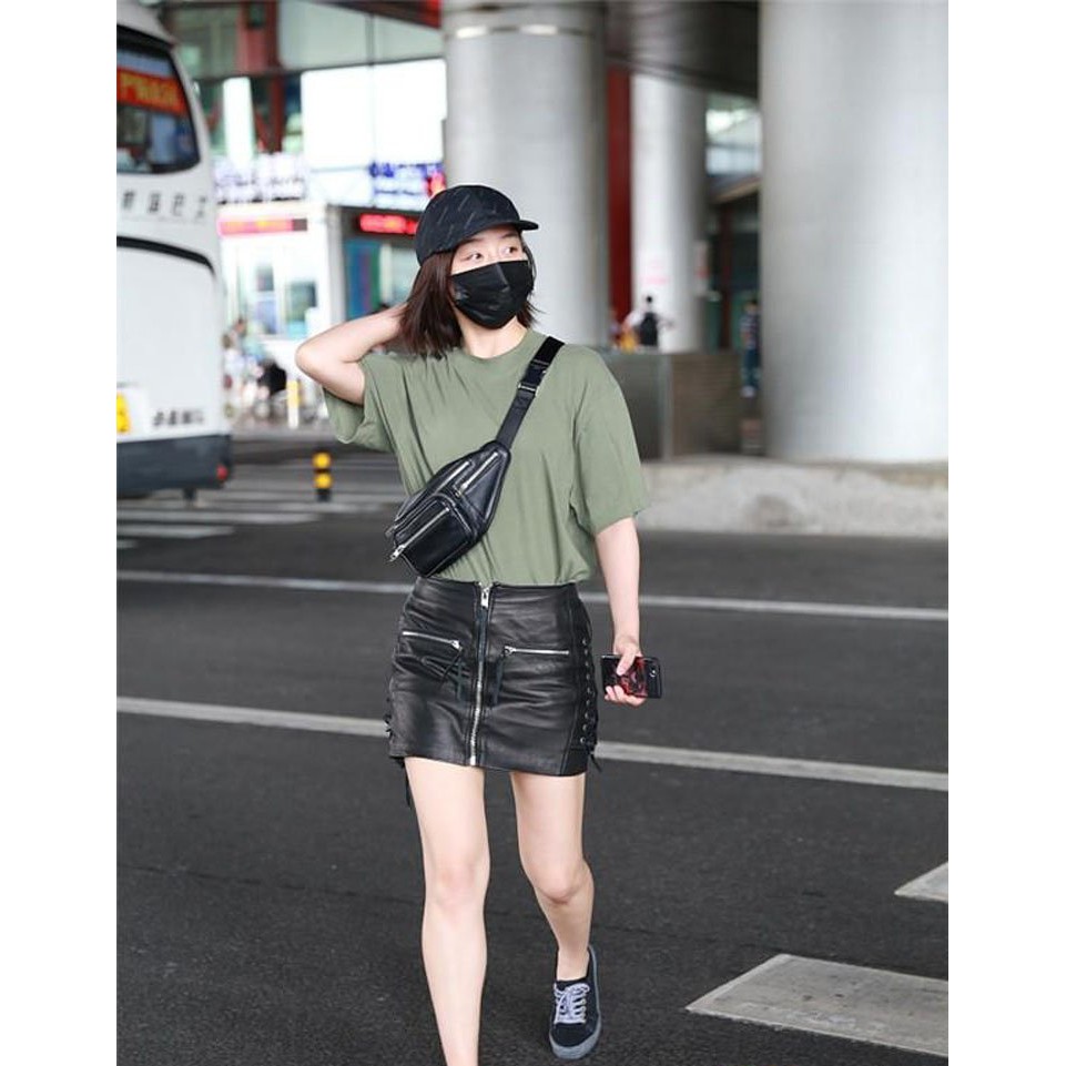 Túi đeo chéo da PU tặng kèm 01 chai vệ sinh giầy cao cấp PEAC