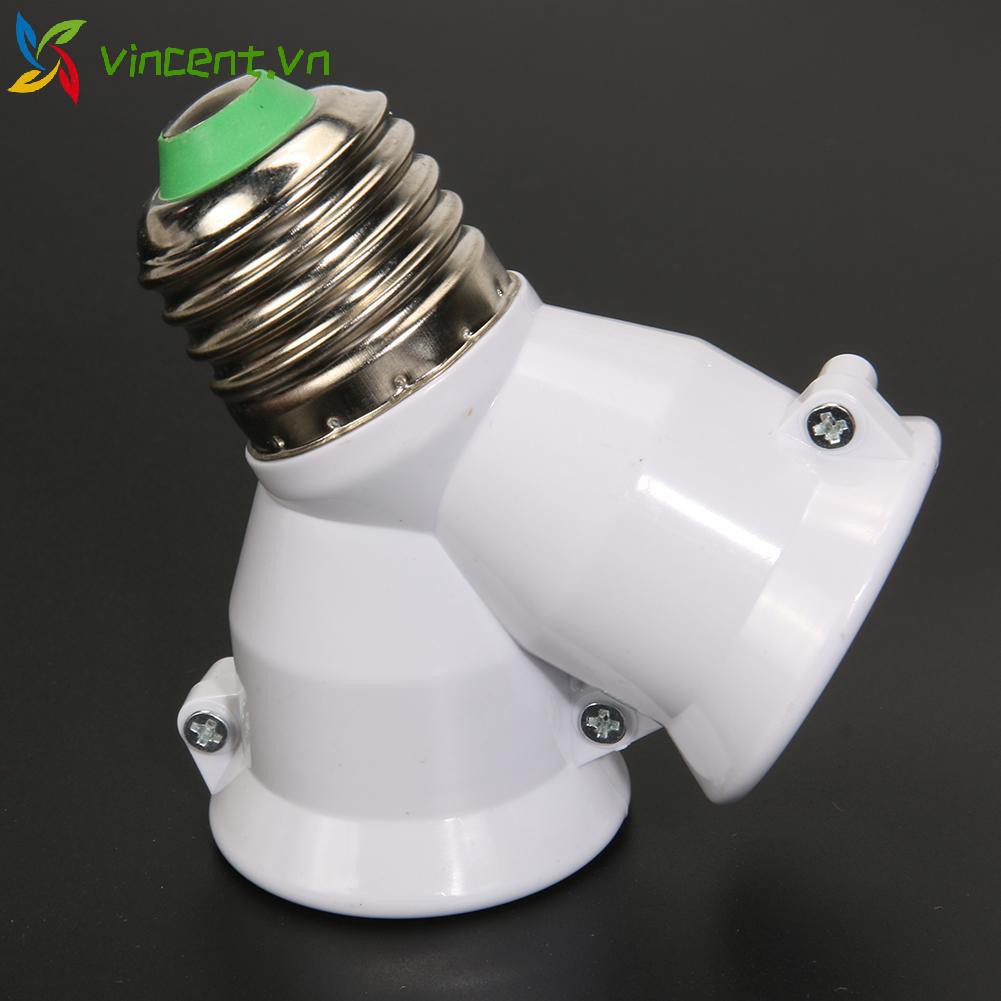 Đui Đèn Chia Cổng 2 Trong 1 E27