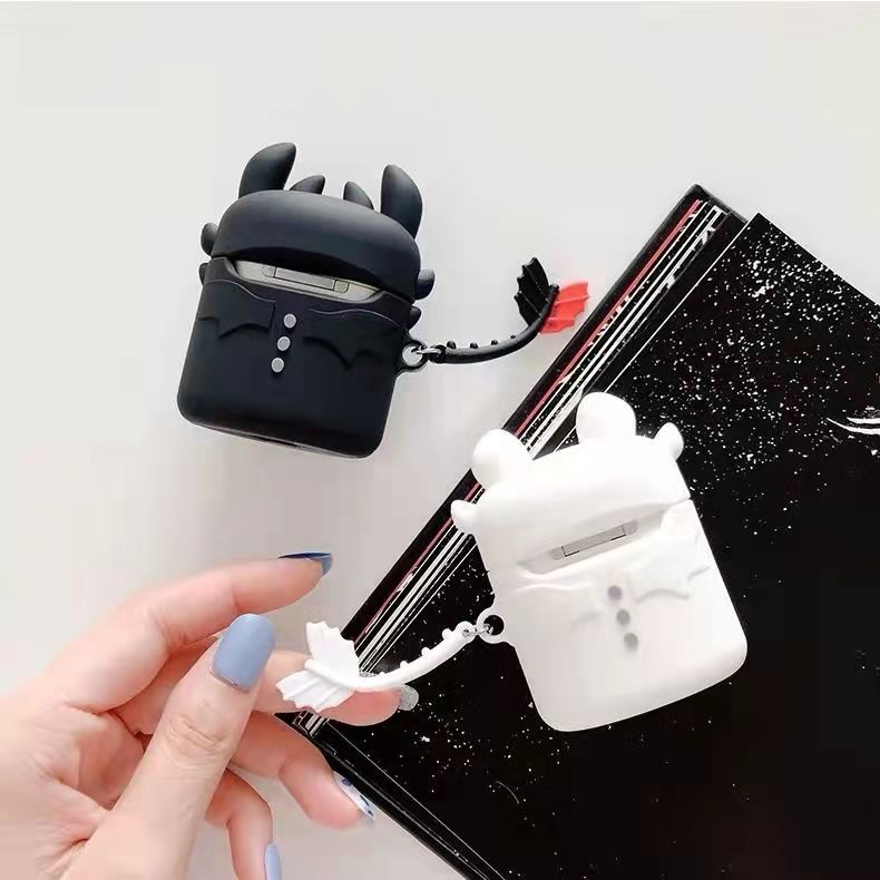 Vỏ bảo vệ hộp sạc tai nghe không dây Bluetooth bằng silicon mềm dễ thương cho compatible for Airpods 1 2 3 Pro 2021
