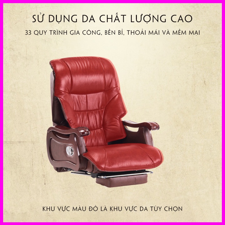 Ghế Chủ Tịch, Ghế Giám Đốc, Có Massage Đa Điểm, Ghế Lãnh Đạo 5 Phương Pháp Mát Xa Thông Minh
