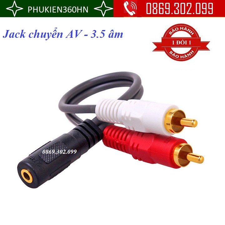 [Mã ELHACE giảm 4% đơn 300K] Jack chuyển AV sang 3.5 âm