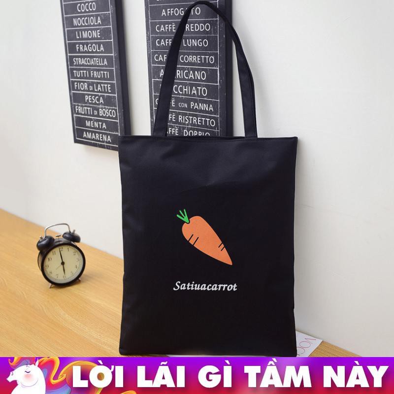 Túi Tote Trái Cà Rốt Có Dây Kéo Chắc Chắn 460