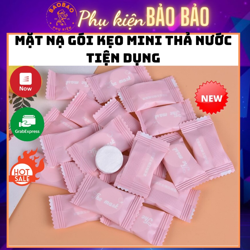 Mặt nạ gói kẹo mini thả nước tiện dụng