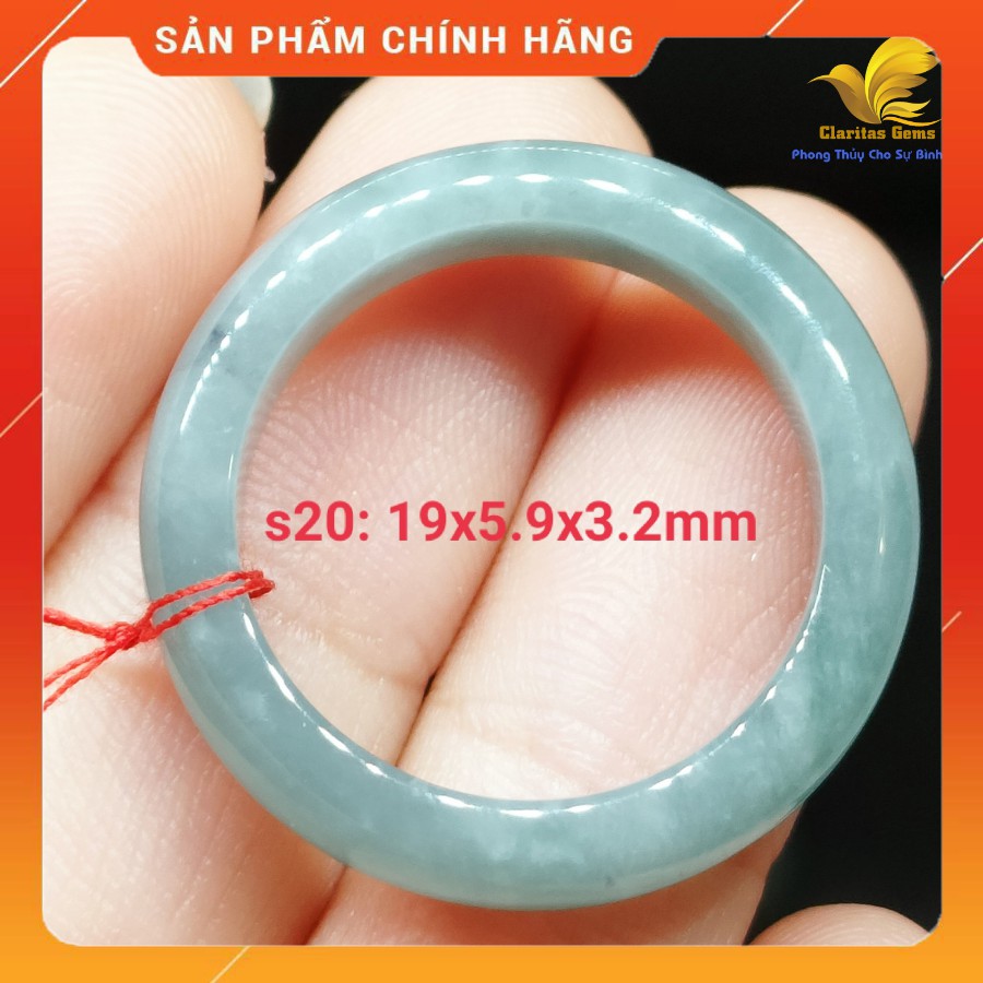 [ẢNH THẬT] PHONG THUY NHẪN NGOC NI 19MM CAM_THACH_ JADEITE LOẠI A KHONG_XU_LY (17-24)