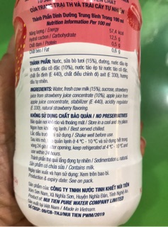 Nước uống Sữa trái cây TH true