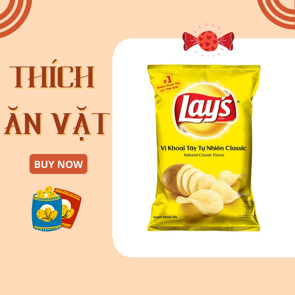 Bánh Snack Lays Vị Khoai Tây Classic